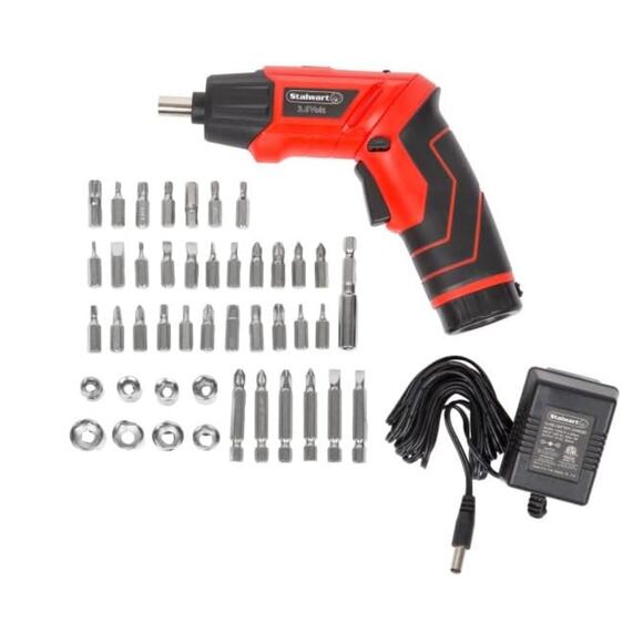 45Pc Pivot Screwdriver CordlessRecharg 3.6V Batt, 2Flashlights,Bits,Sockets,Case - Picture 4 of 8